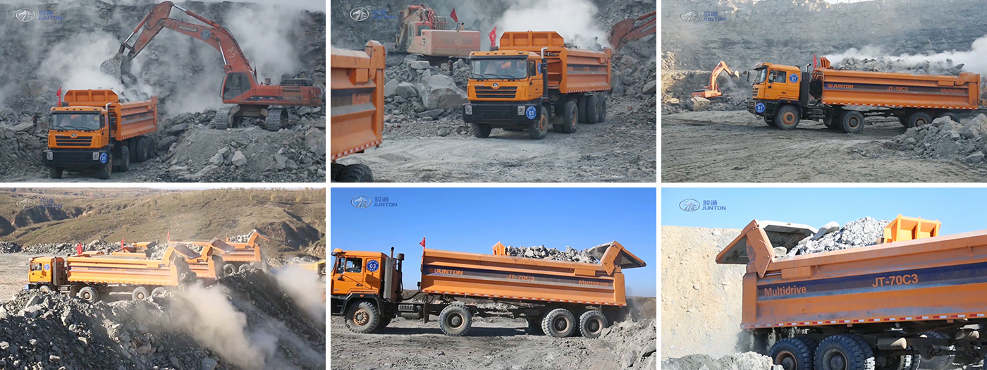 Multi-drive articulated mining truck