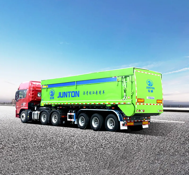 Conveyor belt semi-trailer