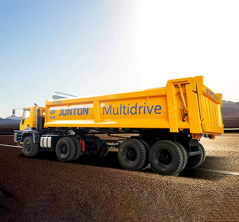 Multi-drive articulated mining truck